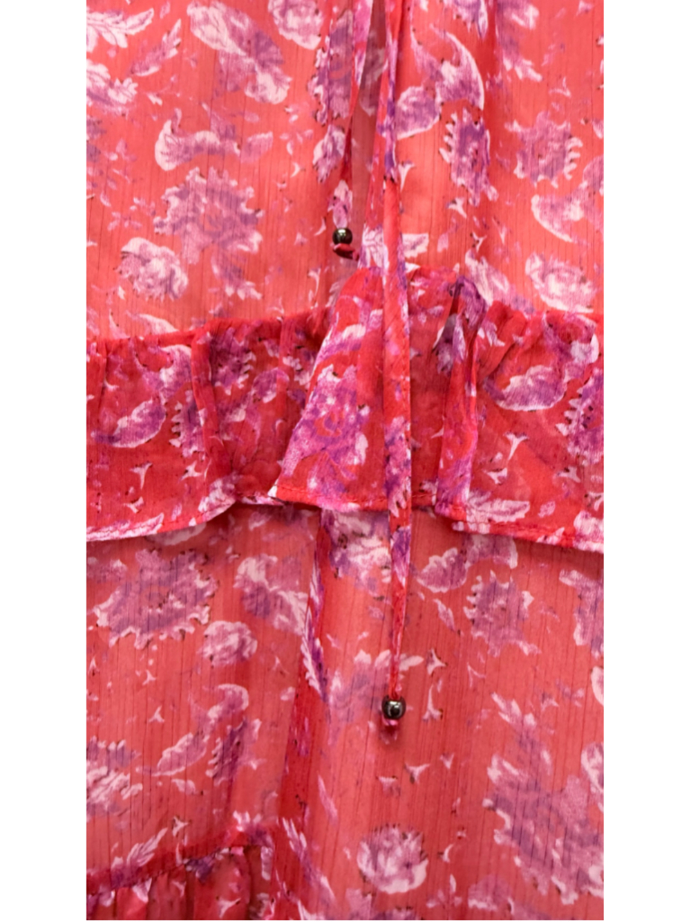 Women's Adelyn Rae Floral Mini Dress, Size S, Red and Purple - Picture 5 of 14